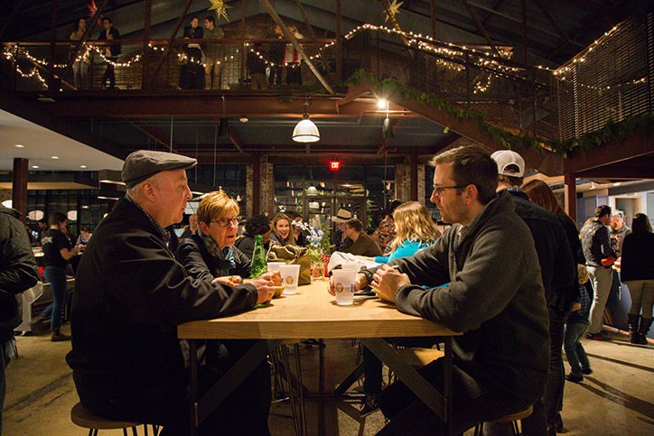 Inside Transfer Food Hall in Raleigh