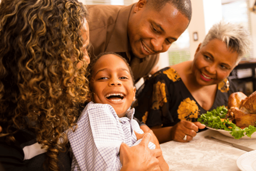 Family at Thanksgiving