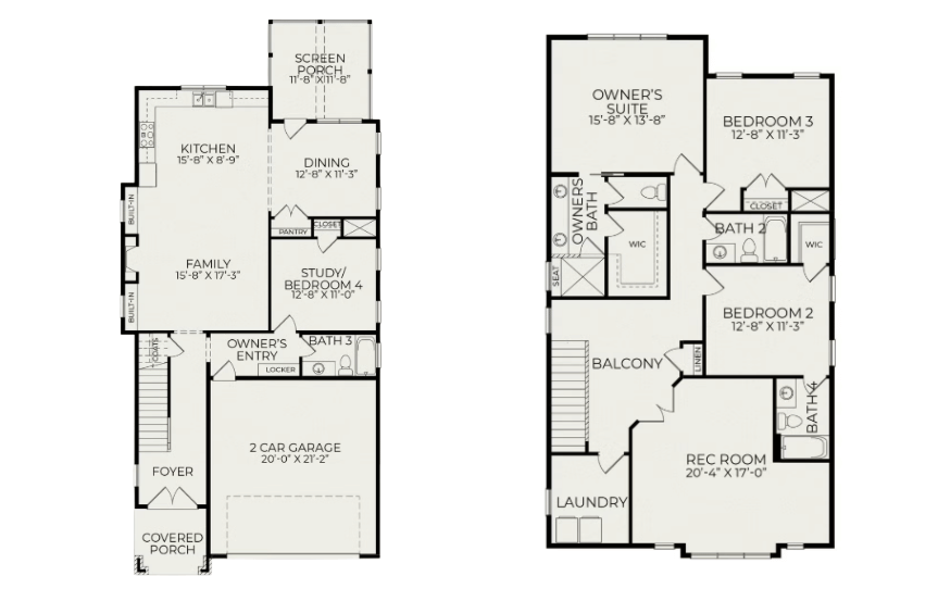 Homesite 2336 Floorplans